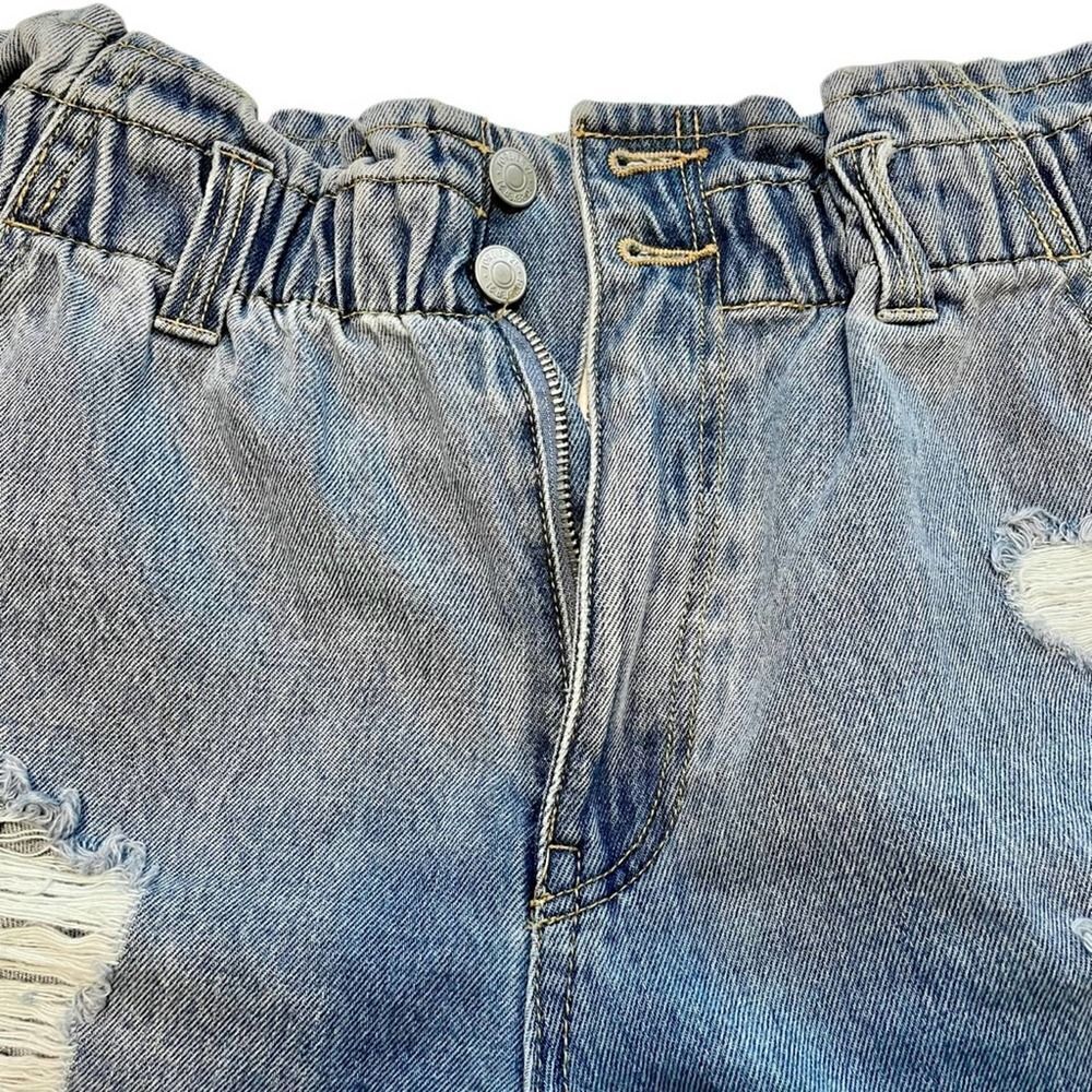 Forever 21 Paper Bag Denim Shorts Large - Picture 4 of 9